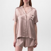 комплект,дамски,пижами,boss,boss,monogram,short,set,10265674,01,light,beige