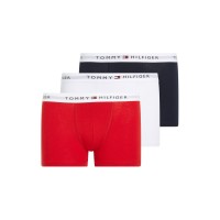 боксерки,детско,бельо,tommy,hilfiger,3p,trunk,nvy,wht,red,05m