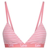 бюстие,аксесоари,на,разпродажба,lee,striped,logo,bralette,strawbrry,white