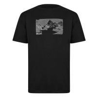 тениска,туристическо,облекло,мъжко,туристическо,облекло,millet,wanaka,tee,sn43,black