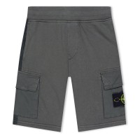 stone,island,junior,bermuda,cotton,fleece,blue,grey,v0063