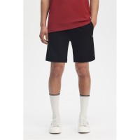 поларени,къси,панталони,мъжки,къси,панталони,fred,perry,men's,fleece,jogger,shorts,black,102