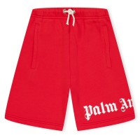 юношески,къси,панталони,детски,облекла,palm,angels,overlogo,shorts,juniors,red,white
