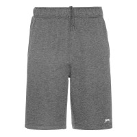 slazenger,fleece,shorts,mens,charcoal,marl