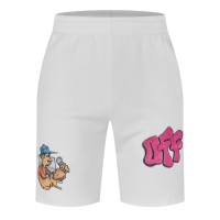 къси,панталони,мъжки,къси,панталони,off,white,graffiti,spray,sweatshorts,white