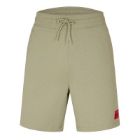 поларени,къси,панталони,мъжки,къси,панталони,hugo,mens,hugo,jogger,fleece,shorts,with,logo,detail,soft,cotton,blend,jersey,green,337