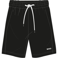 юношески,поларени,къси,панталони,детски,облекла,boss,logo,fleece,shorts,juniors,black,09b