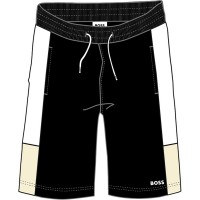юношески,поларени,къси,панталони,детски,облекла,boss,fleece,shorts,juniors,black,09b