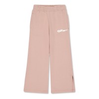 анцуг,детски,3/4,панталони,off,white,kids',wide,leg,open,hem,fleece,joggers,pink,651