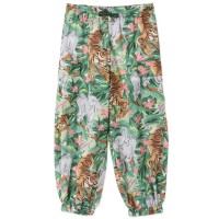 анцуг,детски,3/4,панталони,kenzo,kids',tiger,print,poly,closed,hem,joggers,forest,green