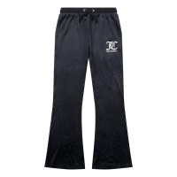 анцуг,juicy,couture,girls,glitter,velour,flared,joggers,black,102