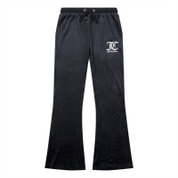 анцуг,детски,облекла,juicy,couture,girls,glitter,velour,flared,joggers,black,102