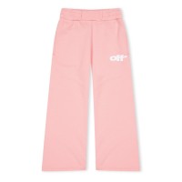 анцуг,детски,3/4,панталони,off,white,kids,wide,leg,jogging,bottoms,trousers,pink,wht,3001
