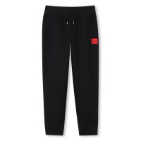 детски,3/4,панталони,hugo,hugo,logo,jogger,jn62,black,09b