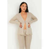 жилетка,дамски,плетени,дрехи,missy,empire,knit,button,up,cardigan,oatmeal