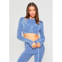 жилетка,дамски,плетени,дрехи,missy,empire,rib,knit,button,up,cardigan,blue