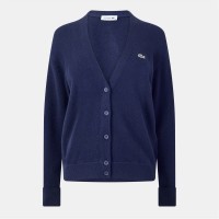 жилетка,дамски,плетени,дрехи,lacoste,v,neck,cardigan,navy