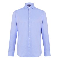 мъжки,ризи,haines,and,bonner,tailored,cut,cotton,twill,shirt,blue,26