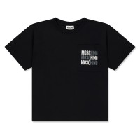 тениска,детски,3/4,панталони,moschino,kids',t,shirt,and,shorts,set,black,60100