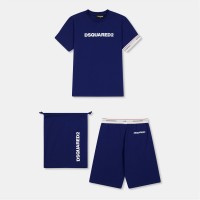 тениска,детски,3/4,панталони,dsquared2,kids',dsq,t,shirt,and,shorts,set,blue,dq865
