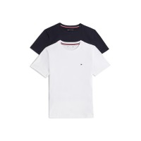 детски,3/4,панталони,tommy,hilfiger,2,pk,ss,tee,navy,white,0s0