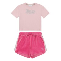 тениска,детски,3/4,панталони,juicy,couture,kids',diamante,logo,t,shirt,and,shorts,set,blossom,562
