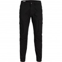 панталони,мъжки,панталони,jack,and,jones,slim,stretch,cuffed,cargo,pants,black