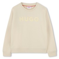 детски,облекла,hugo,logo,crewneck,juniors,stone,255