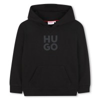 юношески,суичър,детски,облекла,hugo,logo,hoodie,juniors,black,09b