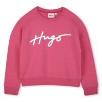 детски,облекла,hugo,big,logo,crewneck,juniors,pink,48t