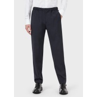 панталони,мъжки,панталони,тип,чино,emporio,armani,straight,leg,trousers,navy,blue