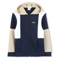 суичър,boss,kids',colour,block,zip,hoodie,navy,849