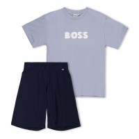 тениска,детски,3/4,панталони,boss,kids,t,shirt,set,navy