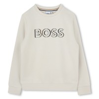 юношеска,блуза,детски,облекла,boss,bold,logo,sweatshirt,juniors,vanille,21c