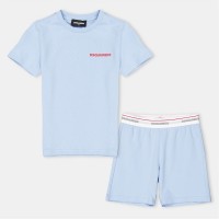 тениска,детски,3/4,панталони,dsquared2,kids',logo,t,shirt,and,shorts,set,blue,dq827