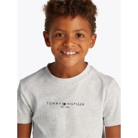 тениска,tommy,hilfiger,kids,t,shirt,and,cargo,shorts,set,wht,heather,pmt