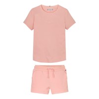 тениска,детски,3/4,панталони,tommy,hilfiger,kids',t,shirt,and,shorts,set,coral,ice,tkz