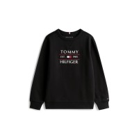 блуза,детски,облекла,tommy,hilfiger,tommy,flag,hilfiger,sweatshirt,black,bds