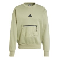 мъжка,поларена,блуза,промоция,на,зимни,облекла,мъжки,блузи,adidas,city,escape,fleece,sweatshirt,mens,tent,green