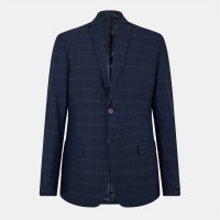 яке,ted,baker,men's,rust,check,suit,jacket,navy