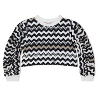 блуза,детски,3/4,панталони,missoni,kids',zigzag,crew,sweatshirt,black,white
