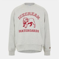 блуза,облекла,на,разпродажба,мъжки,ежедневни,облекла,мъжки,горнища,с,качулка,icecream,men's,bulldog,crew,sweatshirt,heather,grey