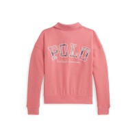 риза,с,дълъг,ръкав,детски,3/4,панталони,polo,ralph,lauren,kids',logo,long,sleeve,relaxed,fit,crew,sweatshirt,faded,peony