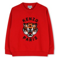 детска,блуза,детски,3/4,панталони,kenzo,unisex,kids',tiger,embroidered,crew,sweatshirt,red,968