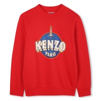 блуза,детски,3/4,панталони,kenzo,kids',graphic,crew,sweatshirt,red