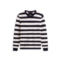 пуловер,мъжки,пуловери,tommy,hilfiger,mens,crochet,stripe,relaxed,jumper,desrt,sky,ivory