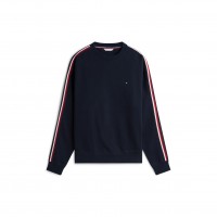блуза,мъжки,ежедневни,облекла,tommy,hilfiger,men,s,global,stripe,cotton,sweatshirt,navy,blue
