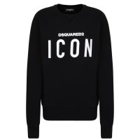 блуза,детски,3/4,панталони,dsquared2,boy's,icon,basic,logo,sweatshirt,black,dq900