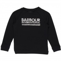 блуза,детски,3/4,панталони,barbour,international,girls,kiara,sweatshirt,black,bk11