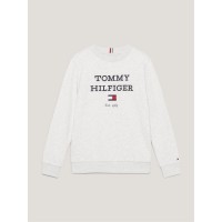 детска,блуза,tommy,hilfiger,unisex,kids,logo,crew,sweatshirt,light,heather